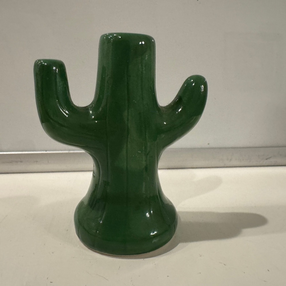 Green Ceramic Cactus Pepper Shaker Southwestern Desert Kitchen‎ Decor